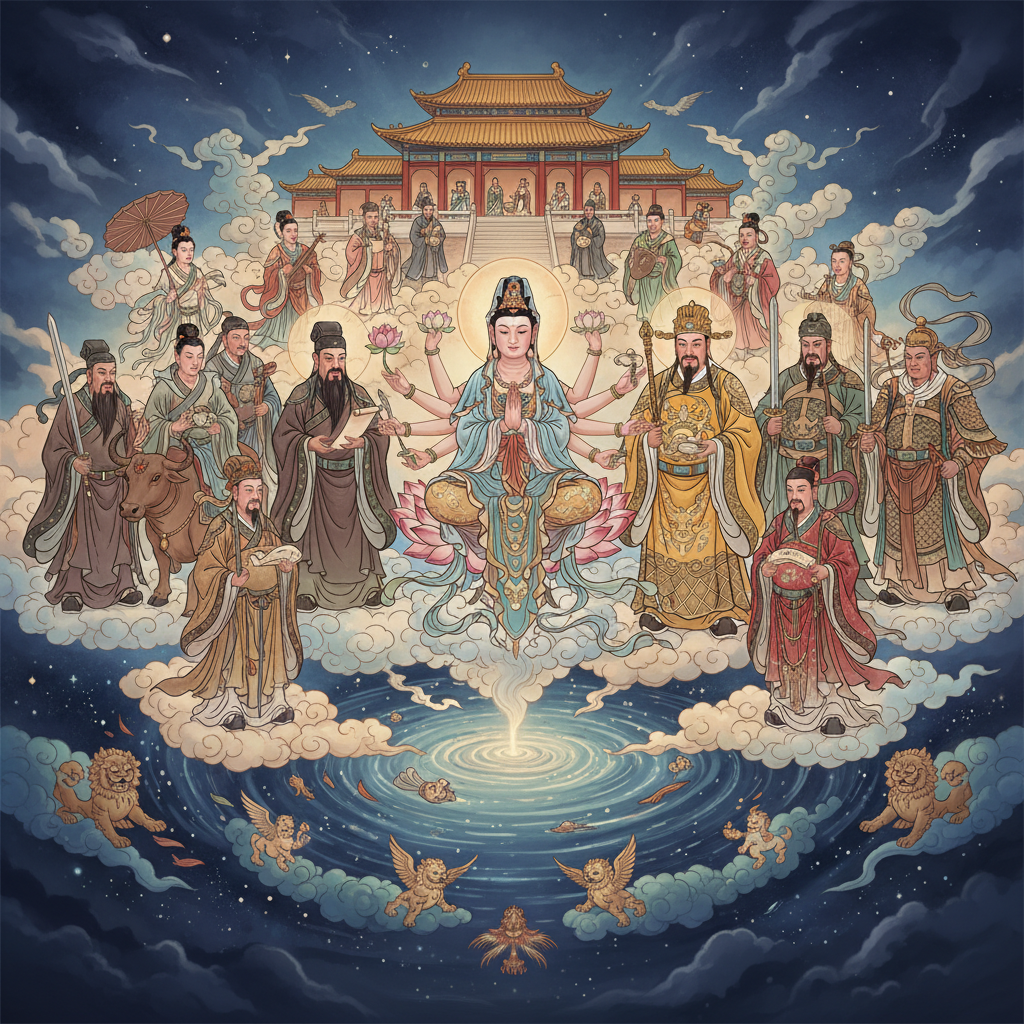 Exploring the Rich Tapestry of Chinese Deities and Immortals in Buddhism and Daoism