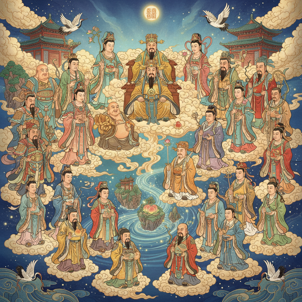 Exploring Chinese Deities and Immortals: Insights into Daoist and Buddhist Folk Gods