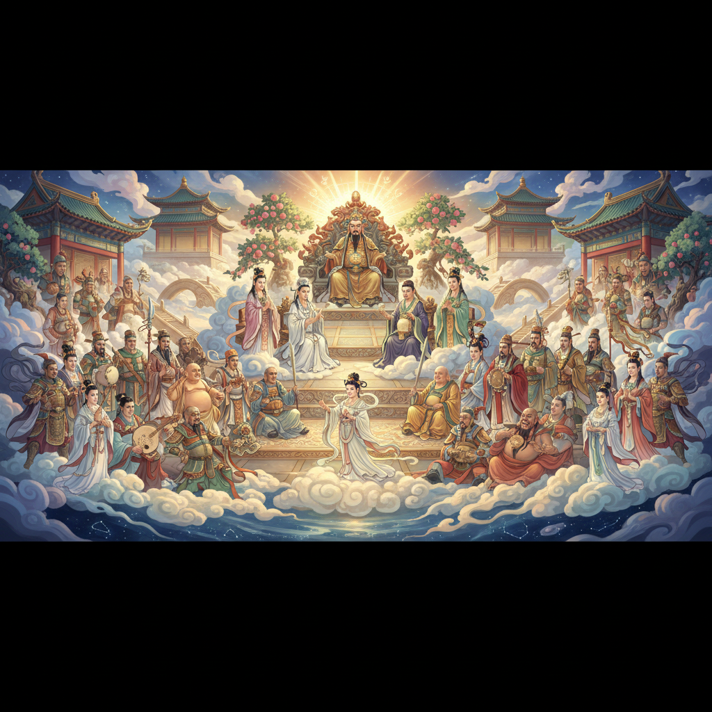 Exploring the Rich Tapestry of Chinese Deities and Immortals in the Heavenly Court