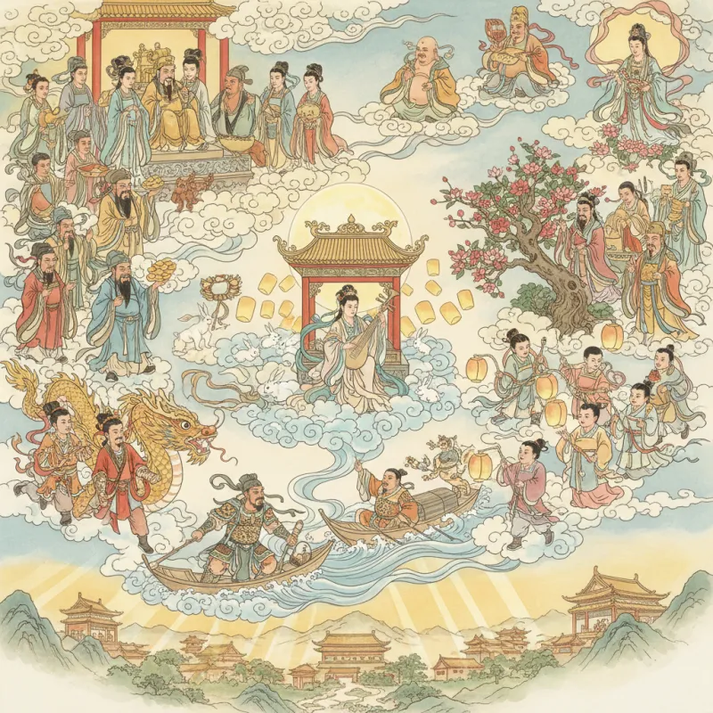 Chinese Festivals and Their Gods: The Calendar of Divine Celebrations