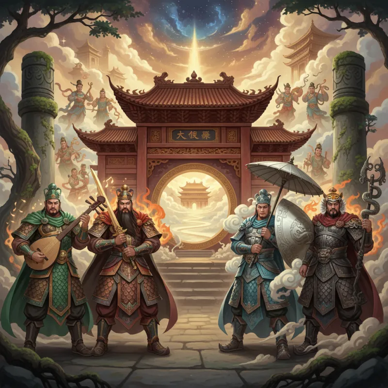 The Four Heavenly Kings: Guardians at Every Temple Gate