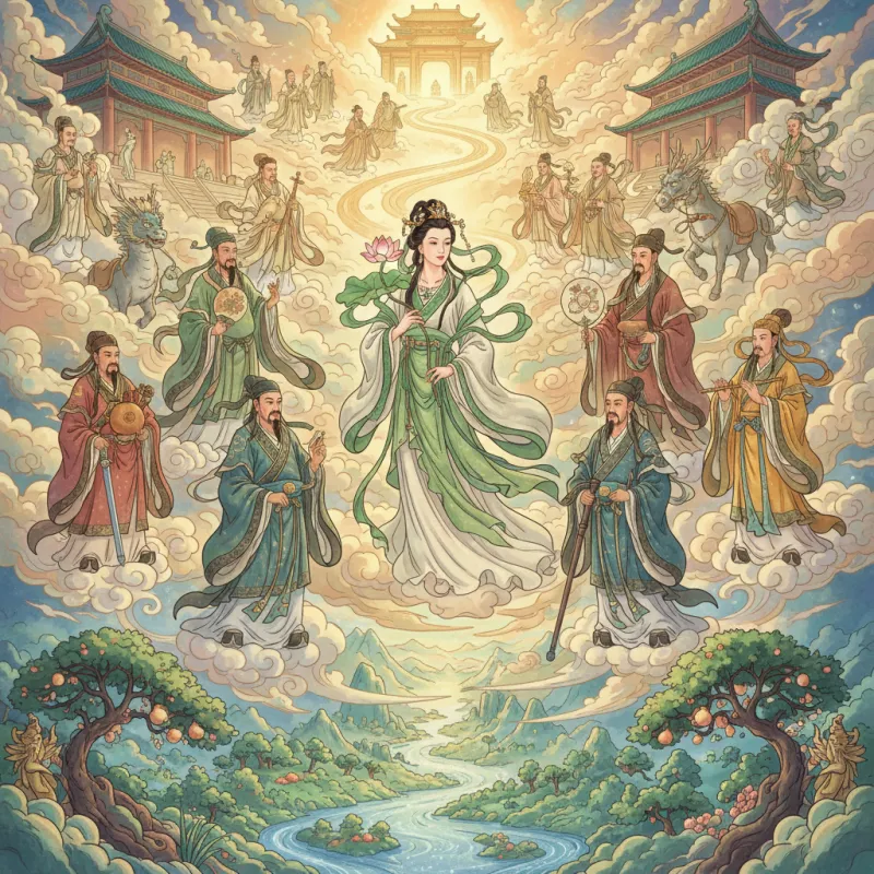 He Xiangu: The Only Female Among the Eight
