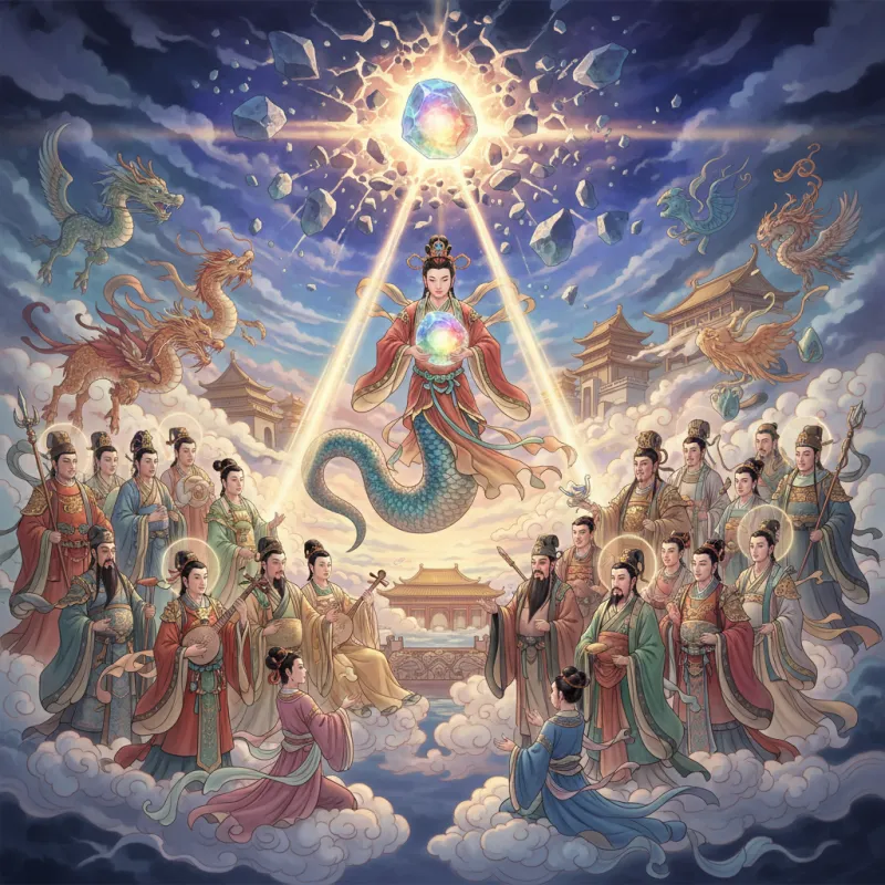 Nüwa Repairs the Sky: The Goddess Who Saved the World
