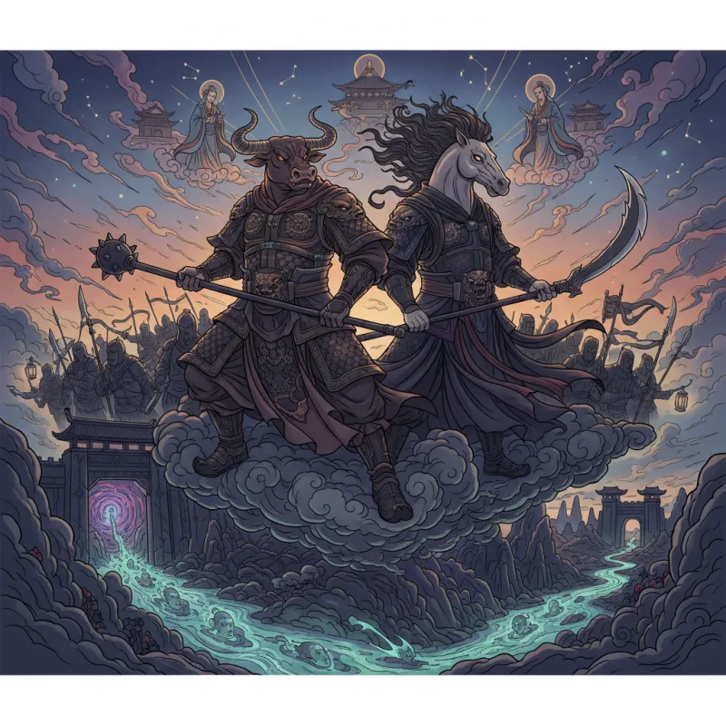 Ox-Head and Horse-Face: The Underworld Famous Guards