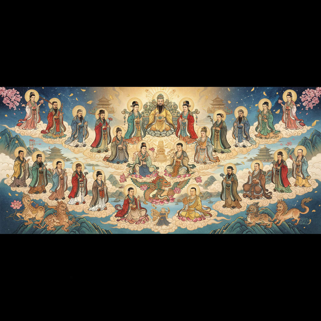 Unveiling Chinese Deities and Immortals in Daoist and Buddhist Traditions